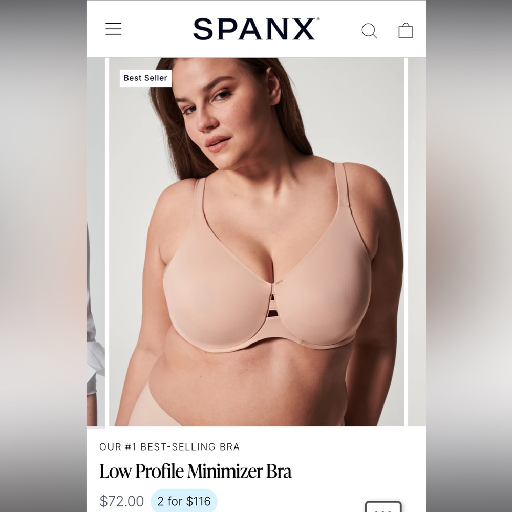 Spanx minimizer bra